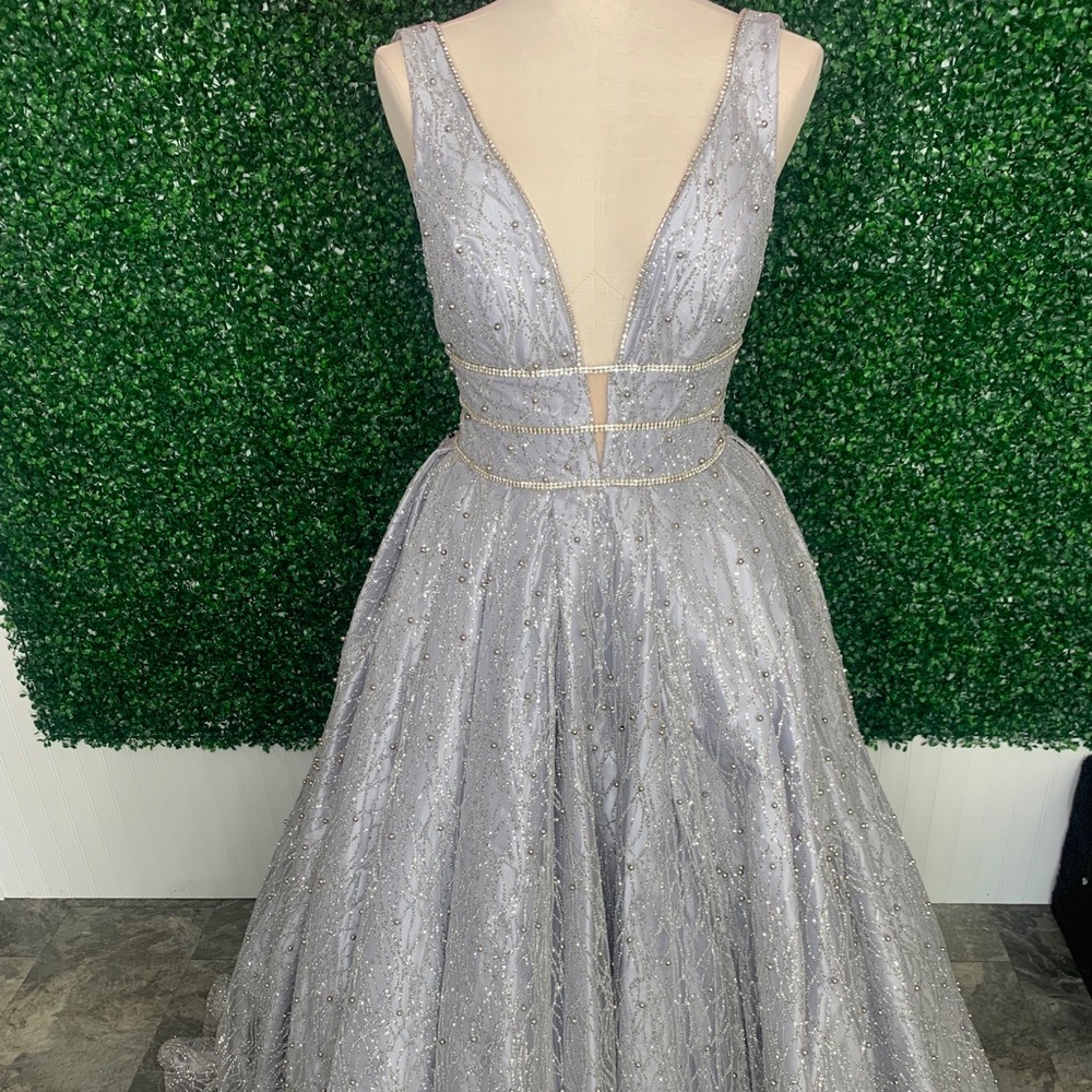 Silver Portia & Scarlett gown NWT